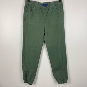 Vineyard Vines Joggers Girls 16 Green Cargo Pockets Preppy Elastic Hem Pants